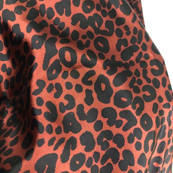 Ava Viv Cami Tank Womens 4X Black Satin Leopard Animal Print Top Adjustable New - Picture 6 of 13